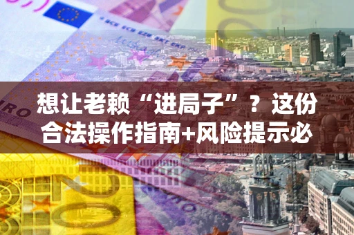 北京想让老赖“进局子”？这份合法操作指南+风险提示必须看！